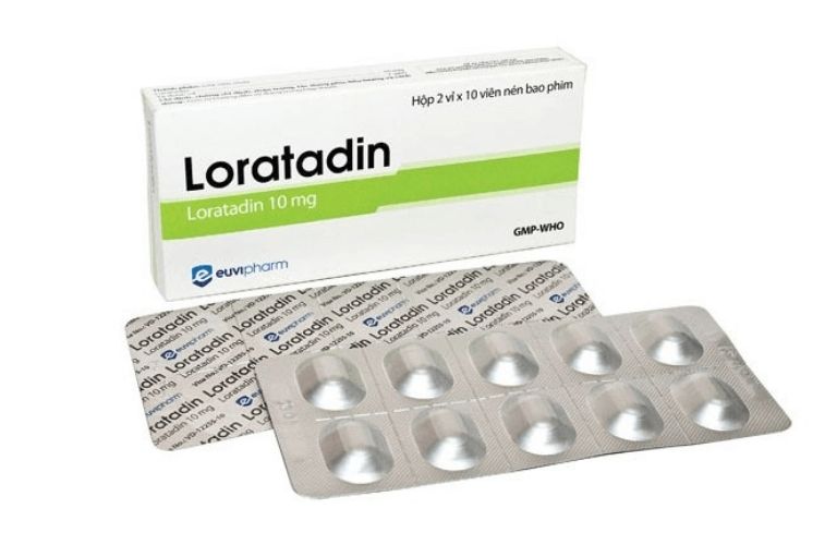 Thuốc trị ngứa mặt Loratadin 10mg