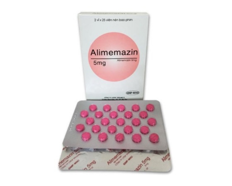 Đơn thuốc điều trị viêm họng hạt dùng thuốc Alimemazin chống dị ứng hiệu quả