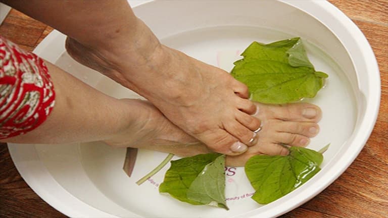 Bài thuốc ngâm chân từ lá lốt có thể áp dụng với nhiều đối tượng