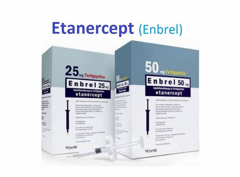 Etanercept dạng thuốc tiêm là một loại tân dược mới được đưa vào trong điều trị bệnh đau nhức khớp háng