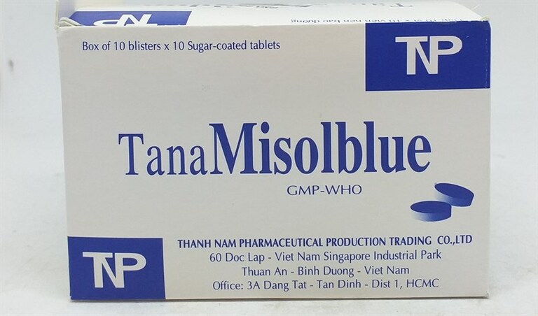TanaMisolBlue thuốc tiết niệu được sản xuất tại Việt Nam