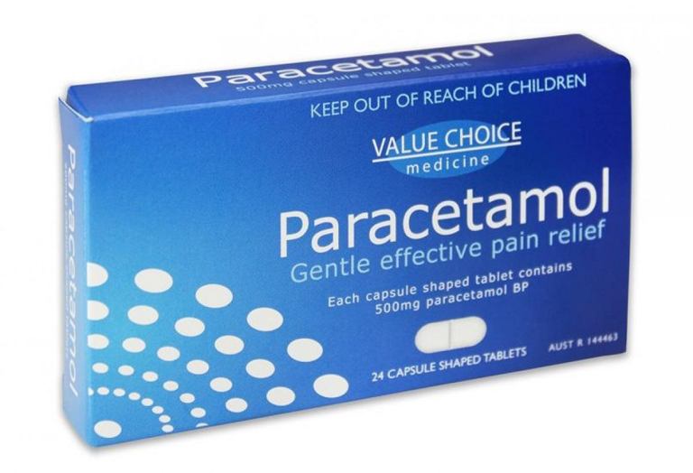 Paracetamol được sử dụng để giảm đau nhức xương khớp.