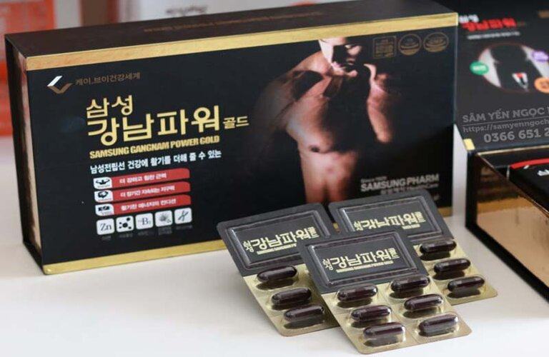 Samsung Gangnam Power Gold là một trong những thuốc tăng cường sinh lý nam nổi tiếng nhất Hàn Quốc