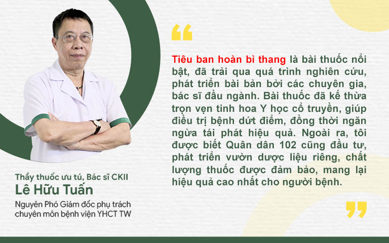 Thầy thuốc Lê Hữu Tuấn đánh giá về bài thuốc Tiêu ban hoàn bì thang