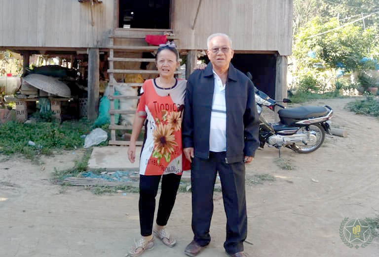 Ảnh cô Tô Thị Thanh và chú Trần Văn Tấn - bệnh nhân chữa ho tại Quân dân 102