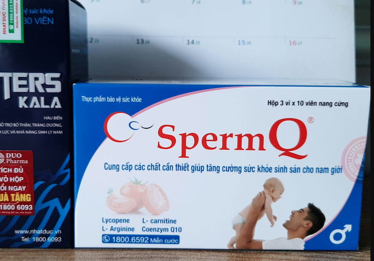 SpermQ là một loại thuốc điều trị chất lượng tinh trùng phổ biến hiện nay