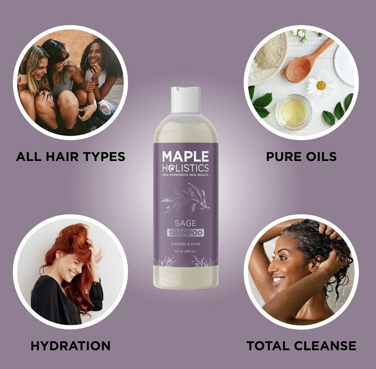 Sage của Maple Holistics giúp khắc chế vảy nến da đầu hiệu quả