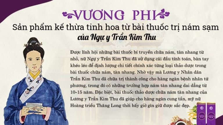Vương Phi có nguồn gốc từ bài thuốc YHCT của nữ ngự y Trần Kim Thu