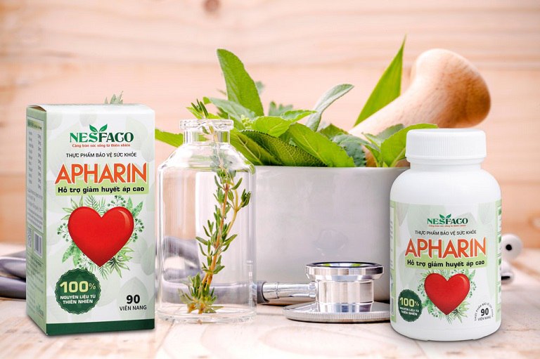 Apharin là viên uống hạ huyết áp được nghiên cứu, sản xuất bởi Công ty Dược Nesfaco