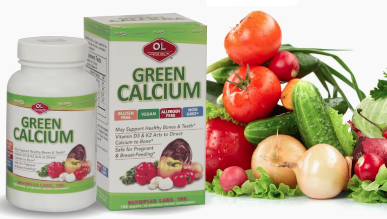 Green Calcium là viên uống canxi cho bà bầu đến từ Olympian Labs - Hoa Kỳ