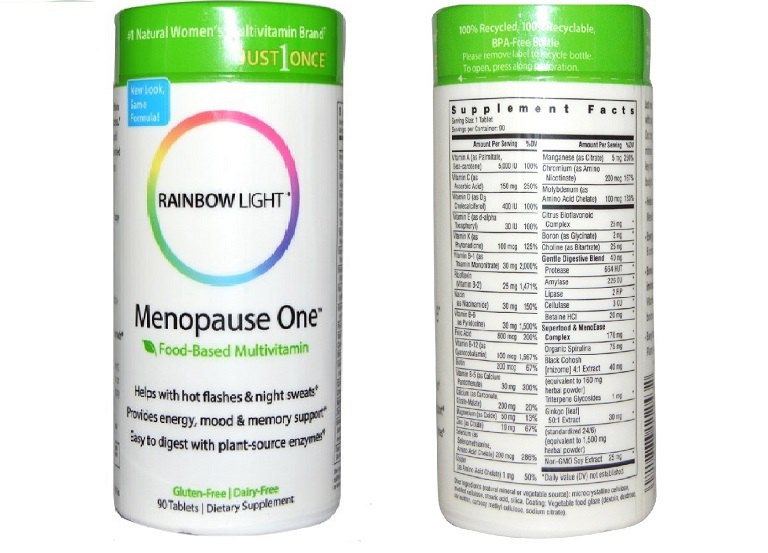 Menopause One được nghiên cứu và sản xuất bởi công ty dược hàng đầu Mỹ - Rainbow Light