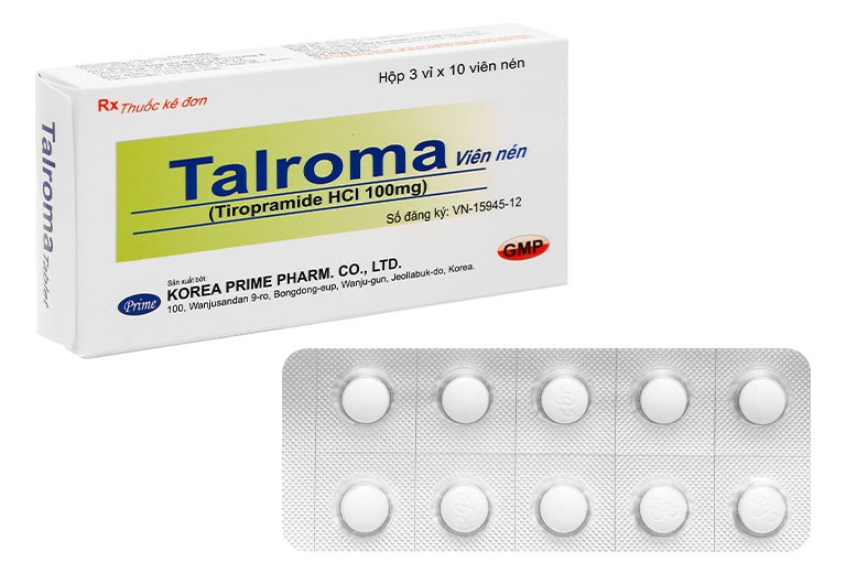 Talroma là thuốc giãn cơ trơn được sản xuất bởi công ty Korea Prime Pharma - Hàn Quốc