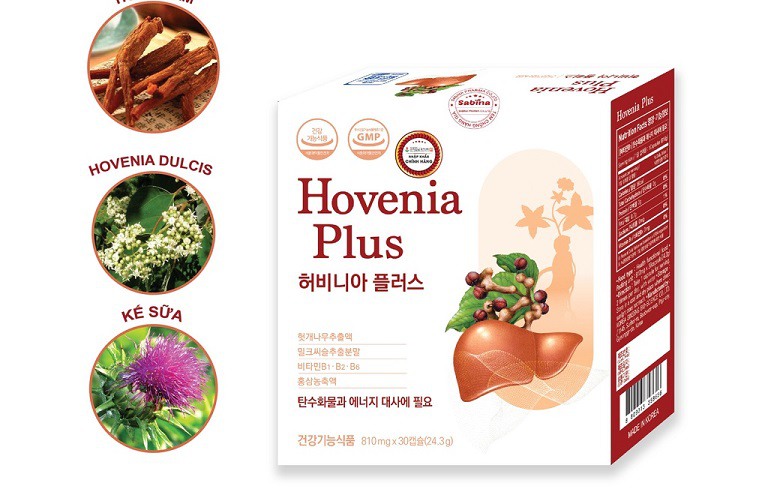 Hovenia Plus có chứa các thành phần thảo dược tự nhiên