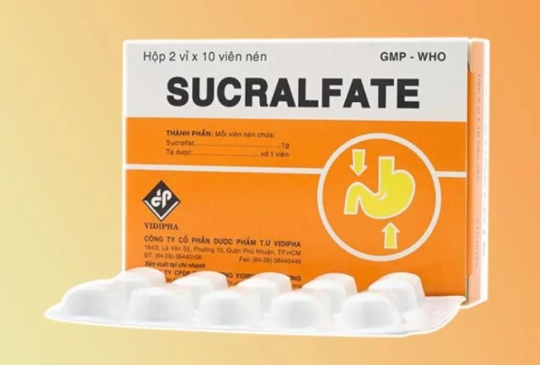 Thuốc Sucralfate được bào chế dược nhiều dạng như gel uống và viên nén