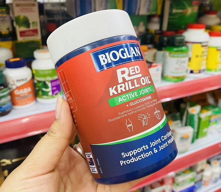 Viên uống xương khớp của Úc Bioglan Red Krill Oil & Glucosamine