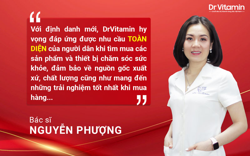 Thạc sĩ, bác sĩ da liễu Nguyễn Phượng là founder của DrVitamin