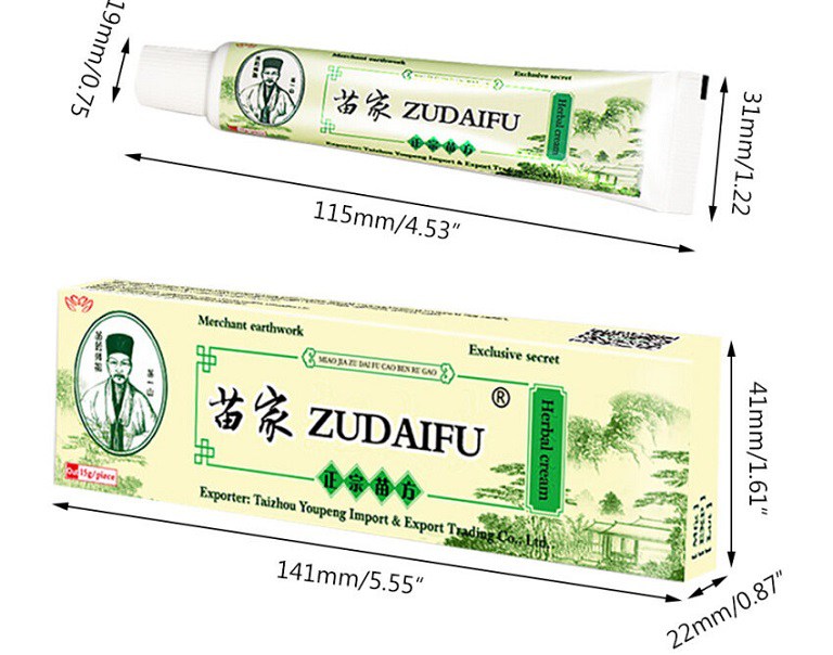 Kem bôi Zudaifu trị bệnh tổ đỉa