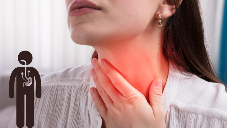 Triệu chứng đau họng báo hiệu GERD đang gây tổn thương niêm mạc thực quản