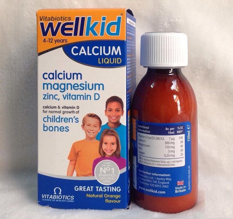 Thực phẩm chức năng Wellkid Calcium Liquid Vitabiotics