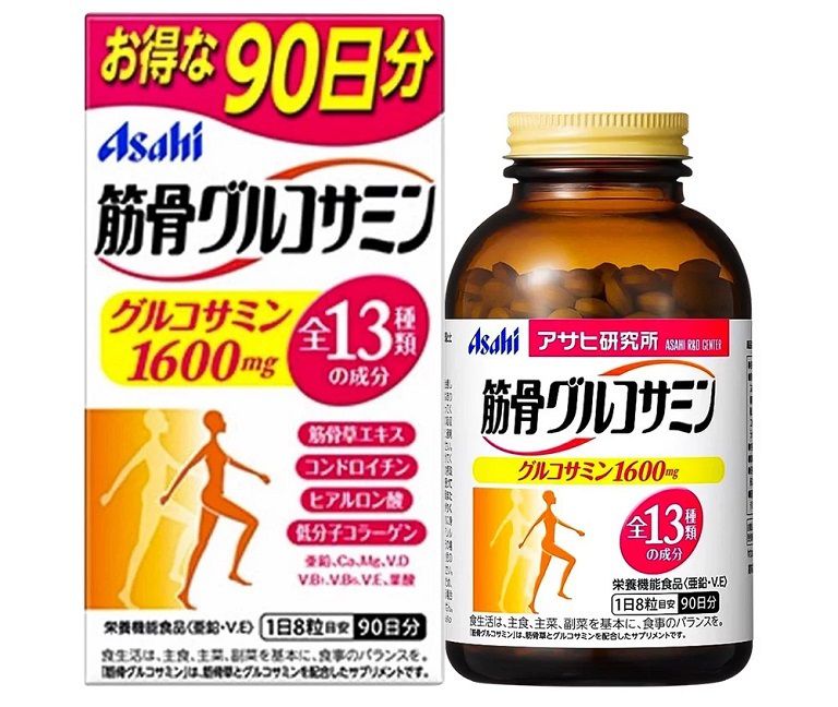Viên uống Glucosamine Chondroitin Asahi của Nhật